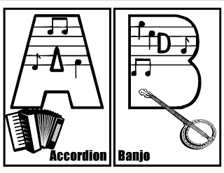 Musical Alphabet, Music Clip Art and Music Fonts