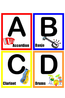 Musical Alphabet in COLOR! = better letters!