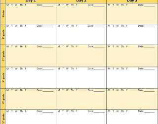 Keeping Track – One Day At a Time –  Lesson Tracker