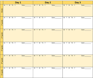 Keeping Track – One Day At a Time –  Lesson Tracker