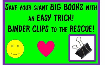 Music Teacher Hack – How to save your Giant BIG BOOKS with one easytrick!