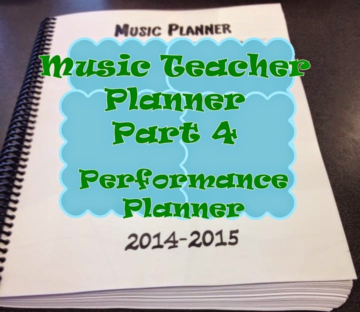 Music Teacher Planner and Management Notebook- part 4 – performance & field trip planner
