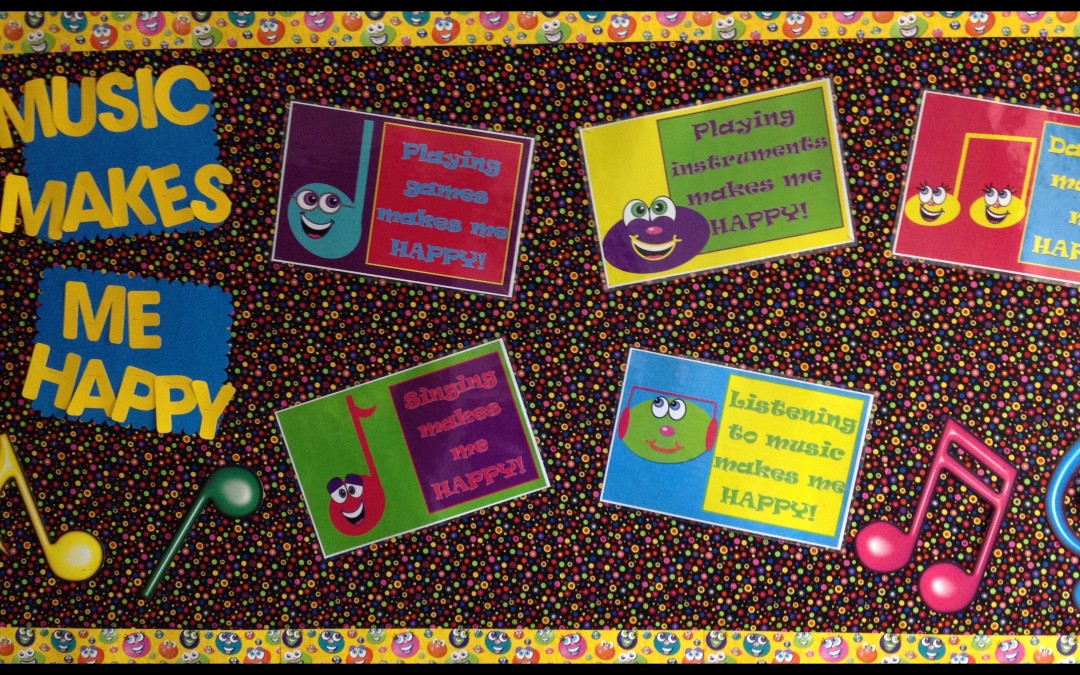 Music Makes Me Happy – FREE Downloadable Bulletin Board Idea